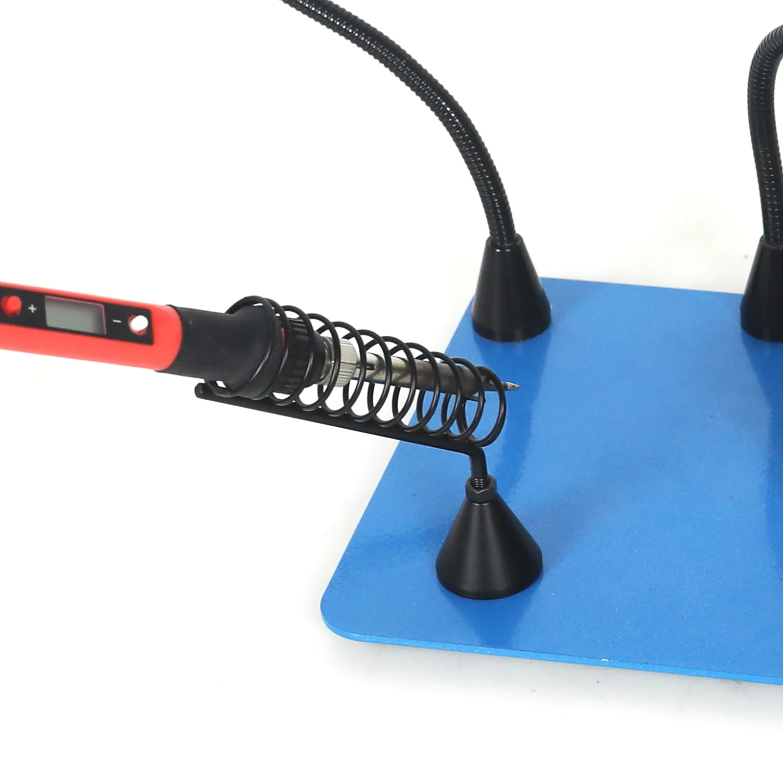 Toolour Magnetic Bracket Electric Soldering Iron Stand Metal Holder Generic High Temp Resistance Welding Station Accessories