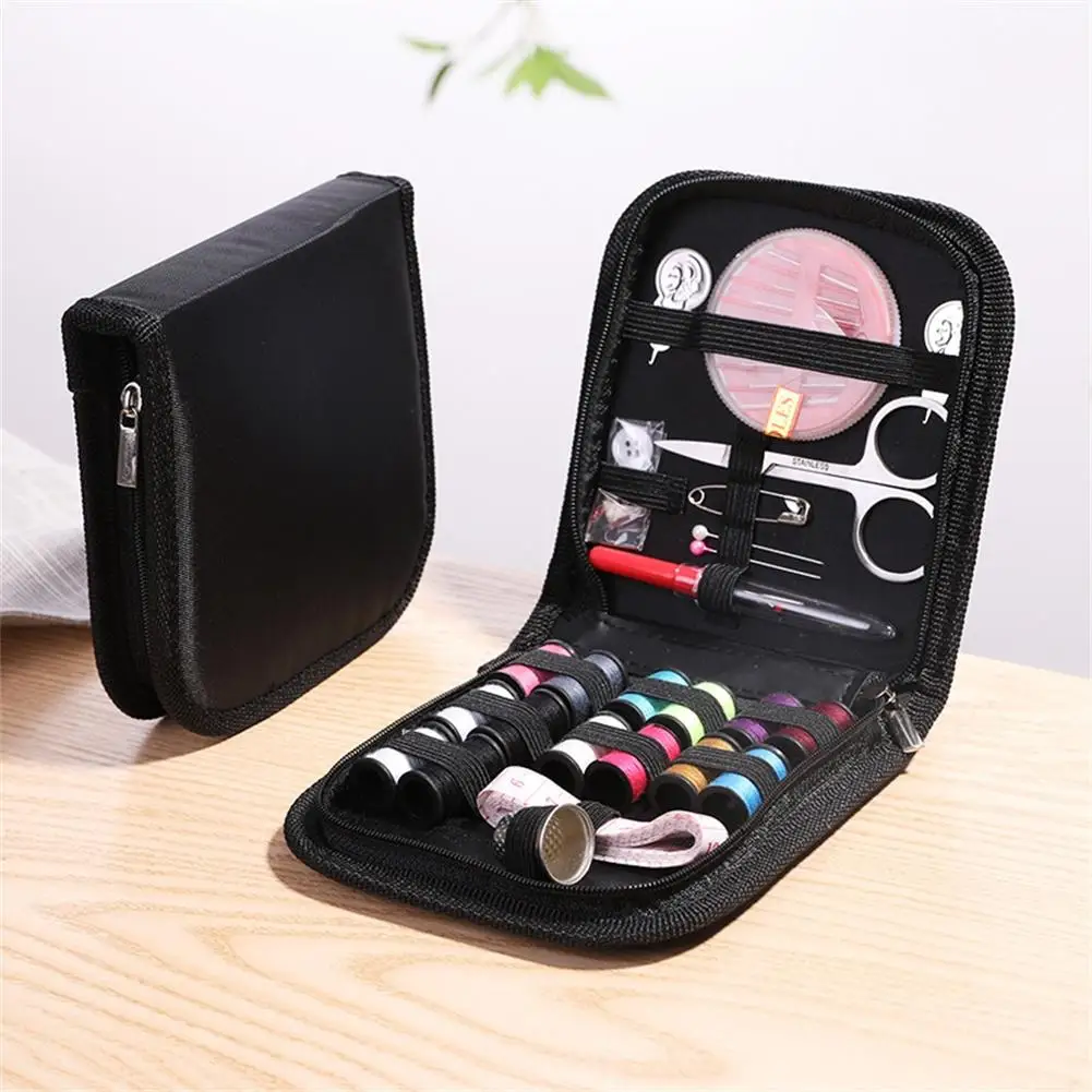 

Household Portable Sewing Kit Bag DIY Embroidery Handwork Tool Needles Thread Scissor Set Home Supplies Travel Accessories New