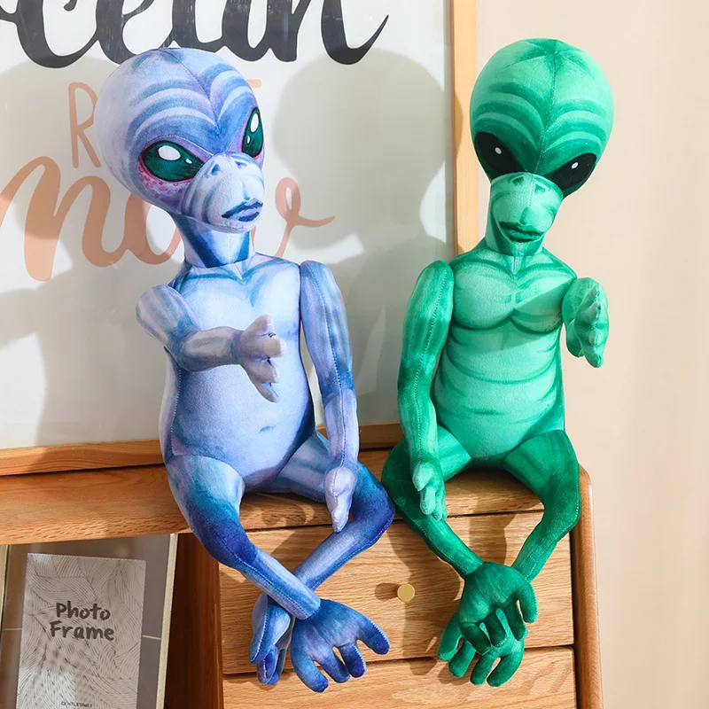 

Необычные плюшевые игрушки Инопланетянин, Мультяшные забавные Инопланетные набивные куклы, изысканный декор для комнаты