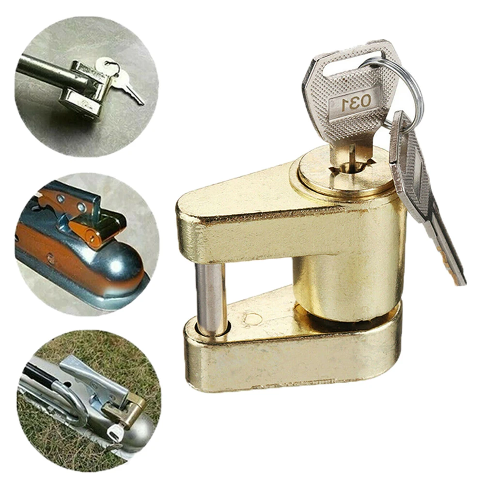 14InchAntitheftCarTrailerHitchLockTrailersCouplerPadlock