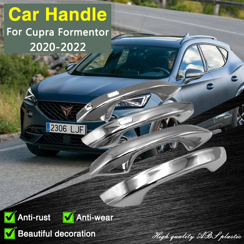 for Cupra Formentor 2020 2021 2022 Chrome Door Handle Cover Car