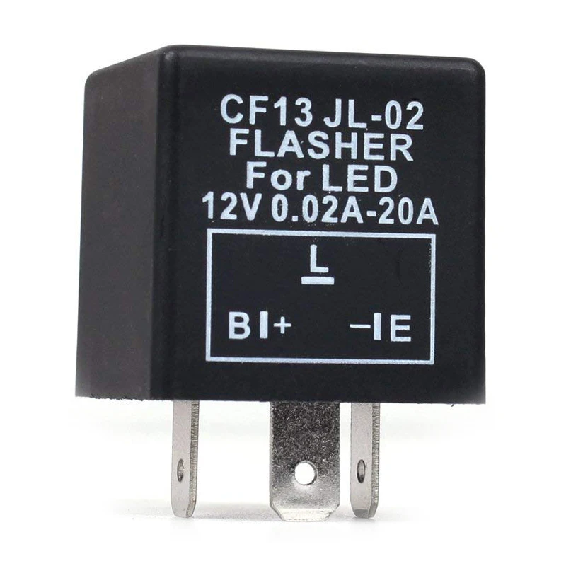 

Car 3-Pin CF-13 Electronic LED 12V Flasher Relay Fix For Turn Signal Blinker