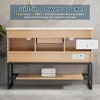 Bathroom Organizers, 48" Bathroom Vanity With Sink Combo, Built-in Power Socket Metal Frame Faucet And 2 Soft-Closing Door, Bath 3