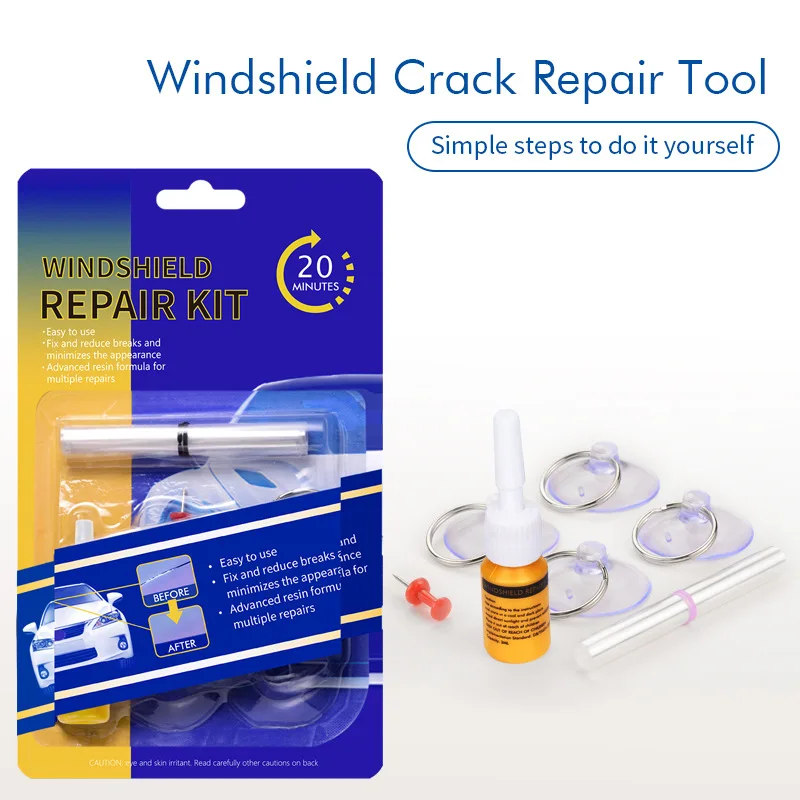 

Car Glass Repair Kit Windscreen Windshield Window Polisher Set Chip Crack Polishing Tool Off Road 4x4 RV Automotive Accessories