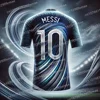 Messi Printed Men's Sports Football Shirt, Breathable, Sweat Wicking And Comfortable For Daily Football Matches And Training 2