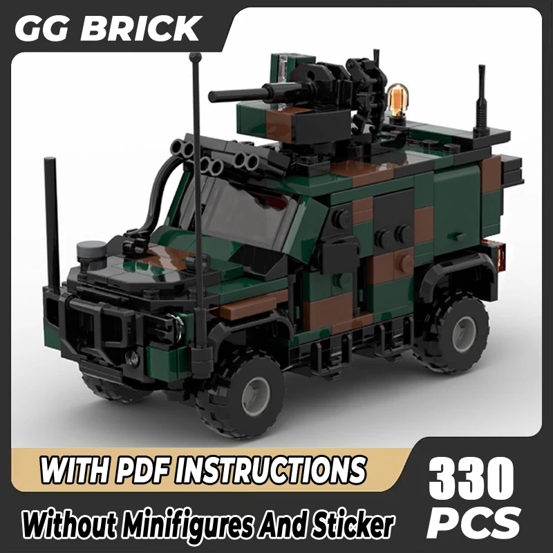 

Moc Building Bricks Military Model LMV 2 4x4 Esercito Vehicles Technology Modular Blocks Toys Assembly Brick Holiday Gifts