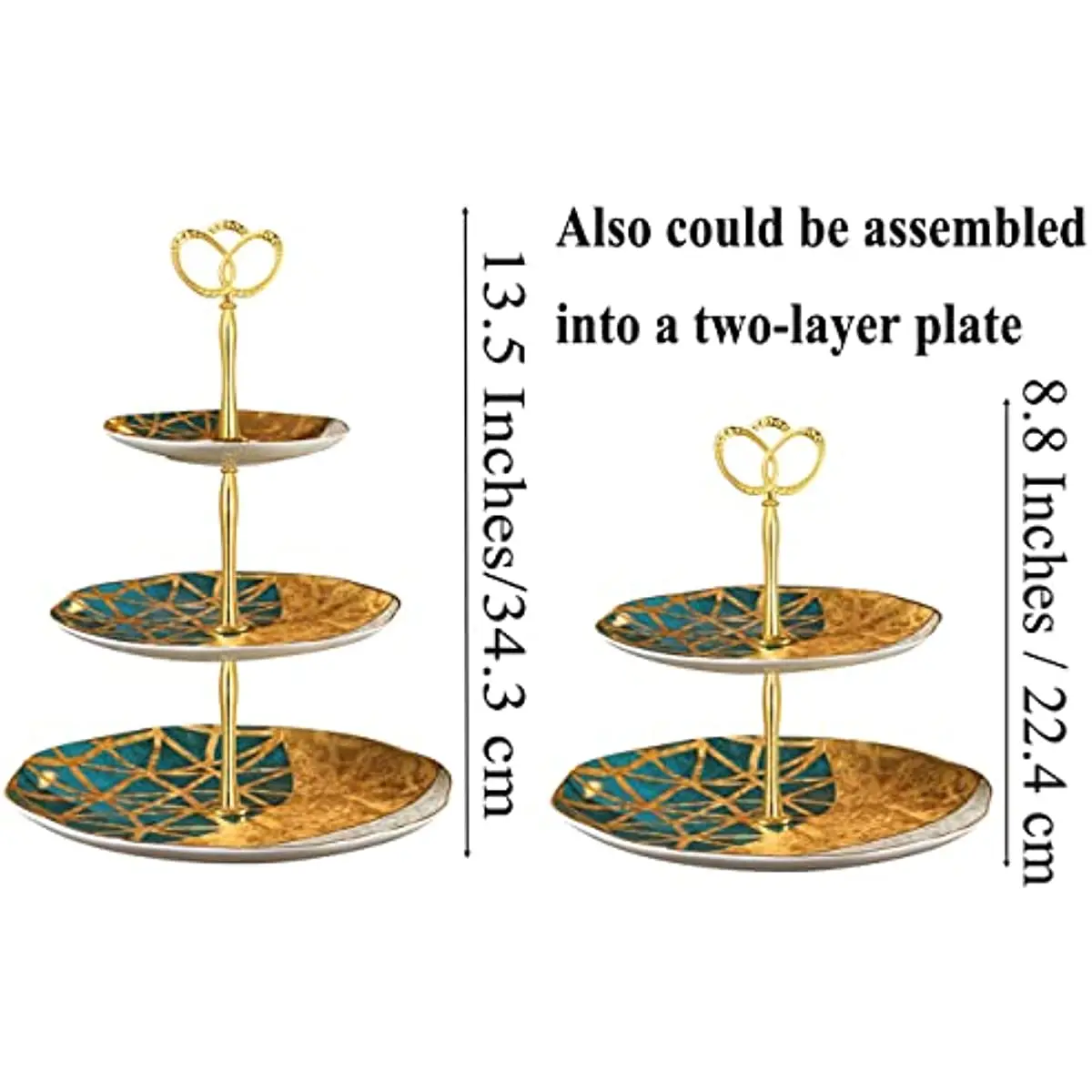 Resin fruits trays holder epoxy dishes plate handle DIY mold cake placed tools