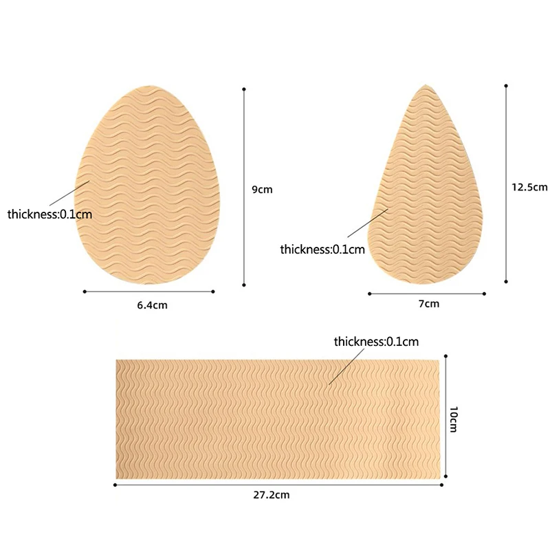Sole Non-slip Sticker High Heel Forefoot Anti-skid Pad Sole Noise-absorbing Wear-resistant Anti-slip Pad Unisex