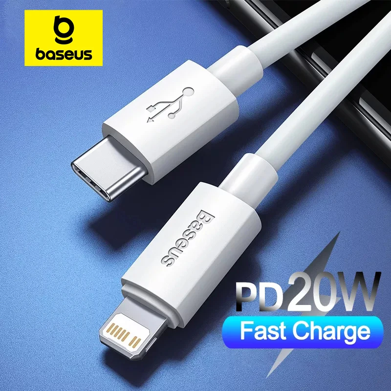 Baseus Powerbank 45W 20000mAh con 2 Cavi USB-C Integrati, Ricarica Rapida Power Bank PD3,0 QC4,0, 3 C 1 A, Caricatore Portatile per iPhone 17/16/15 Pro Max, iPad, Samsung, Nero