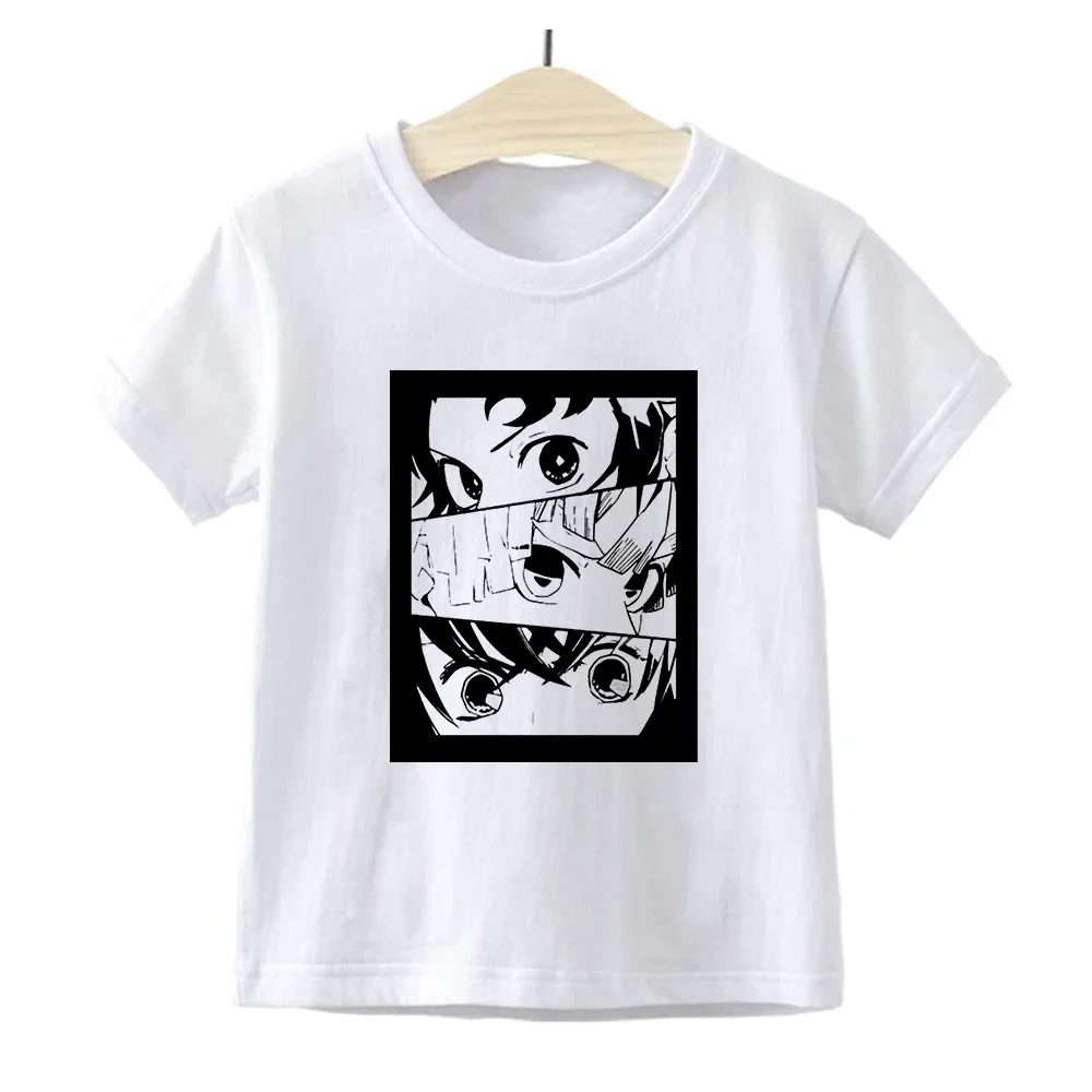 Kimetsu No Yaiba Shirt Boys Demon Slayer Anime T Shirt Fashion Japan Harajuku Children Ropa De Demon Slayer Tshirt for Kids Boys 6