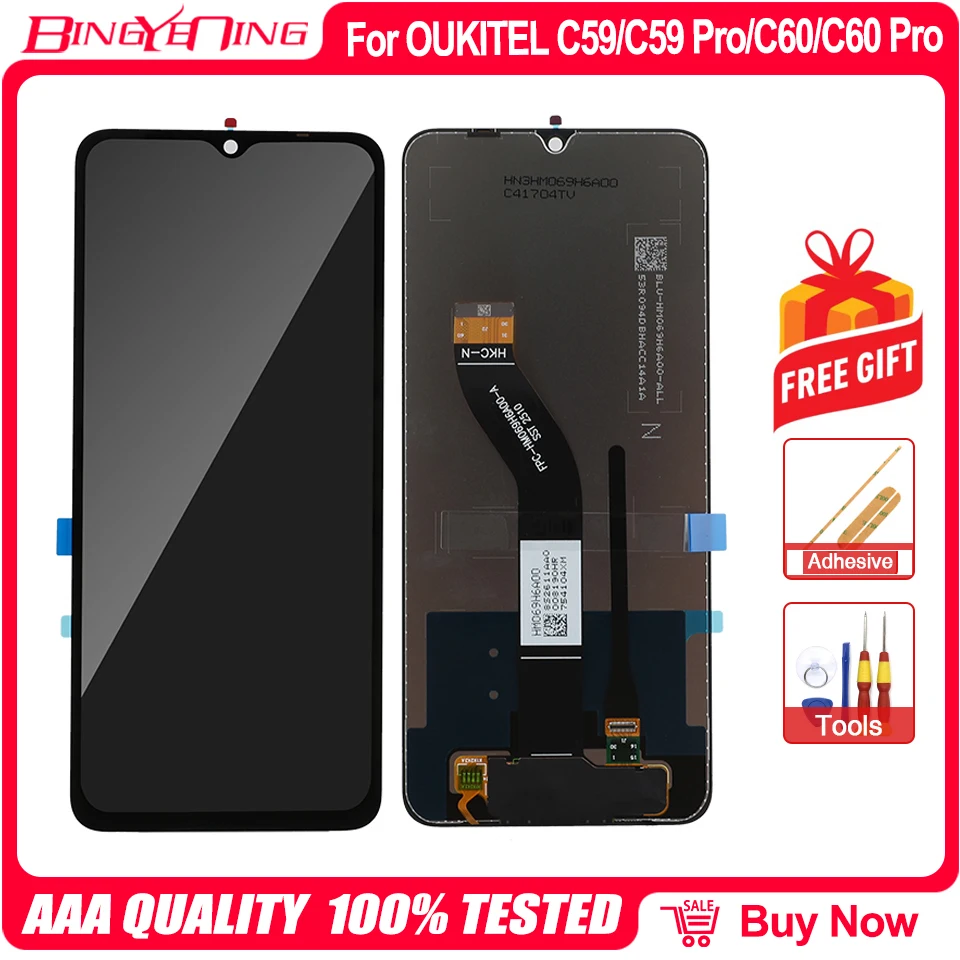 Écran De Remplacement Pour Oukitel C59 / C59 Pro / C60 / C60 Pro - LCD Et Vitre Tactile - Kit De Réparation