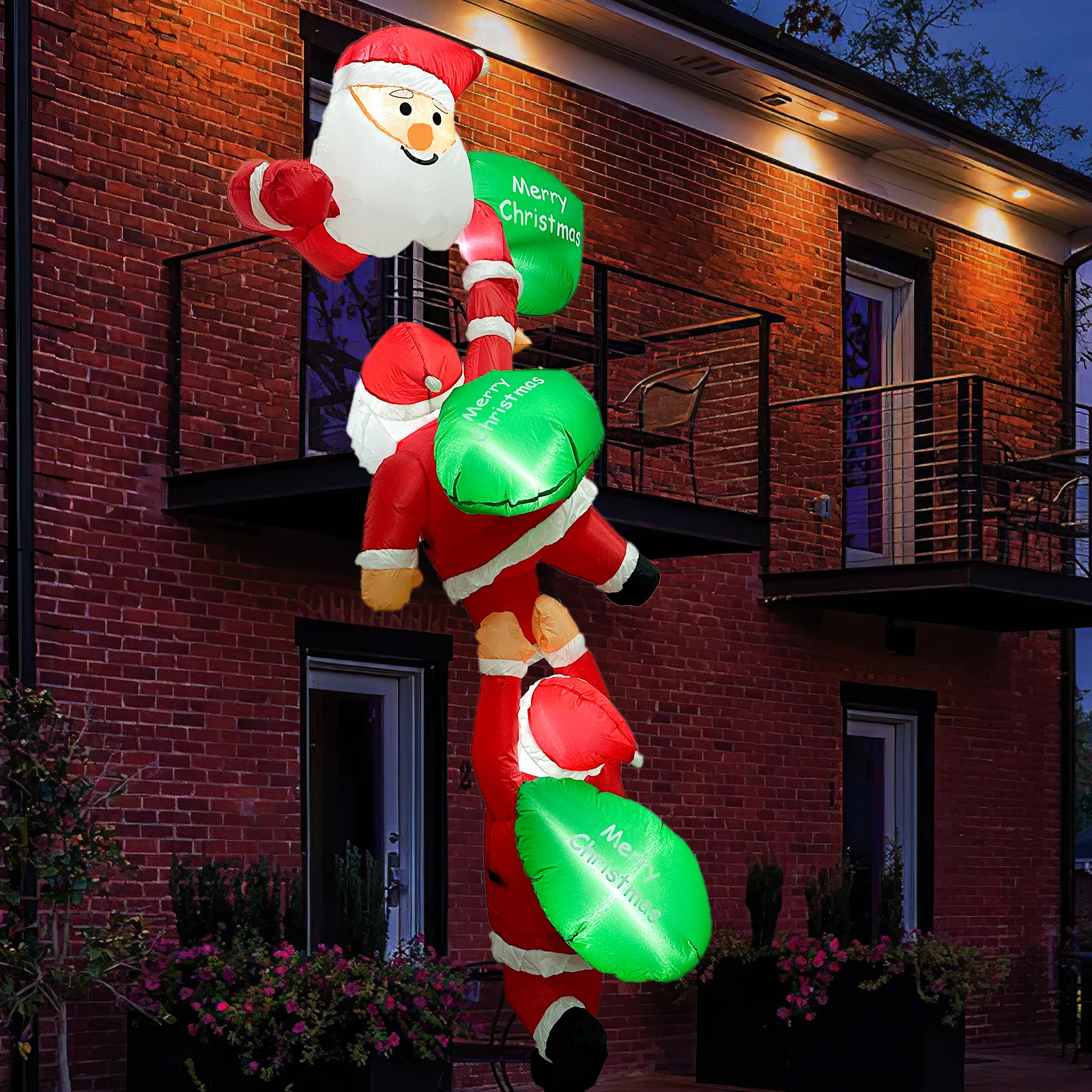 Decorazione natalizia gonfiabile con Luci LED Integrate, Decorazione