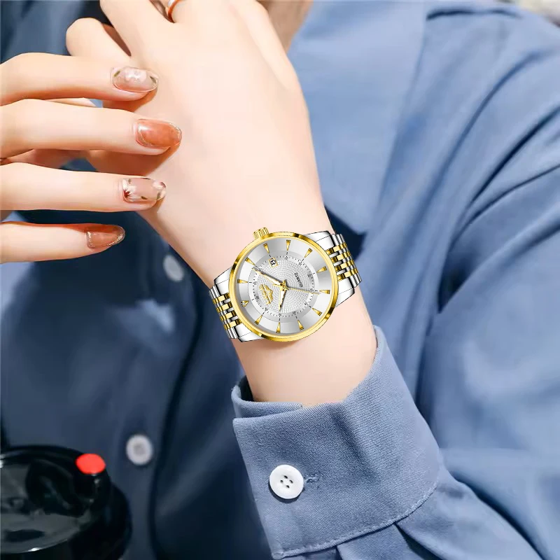 LIGE 2025 New Luxury Women's Bracelet Watch Fashion Sports Waterproof Watches For Women Creative Steel Date Quartz Ladies Watch