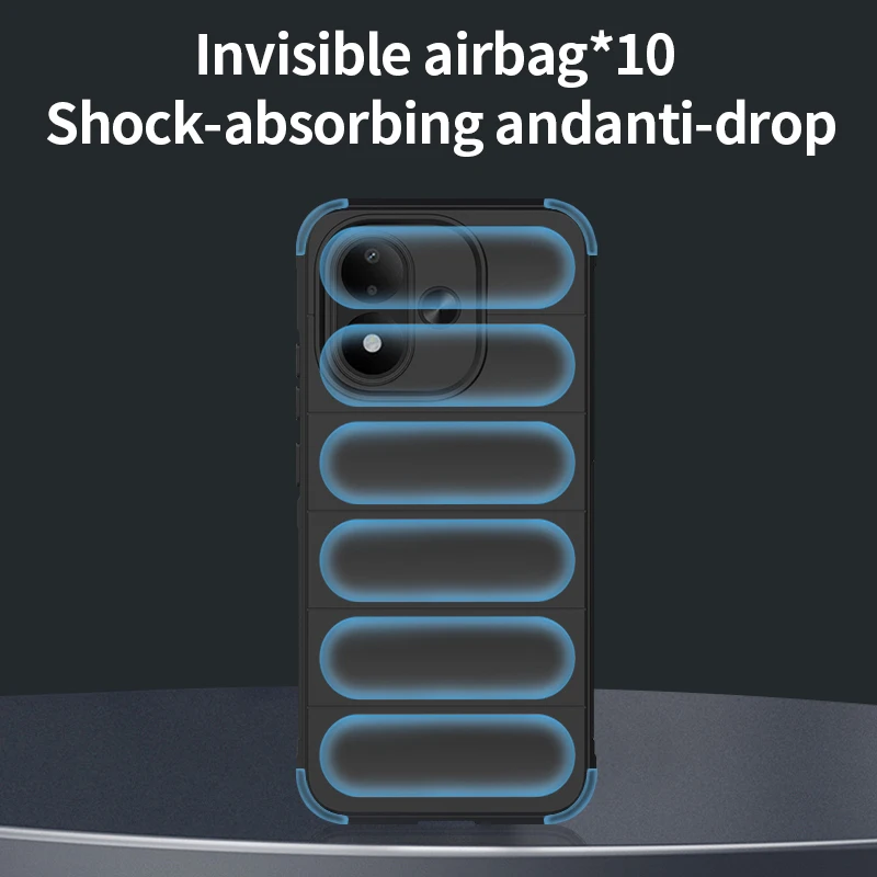 Shockproof TPU Shield Silicone Anti-Fall Non-Slip Protective Phone Case