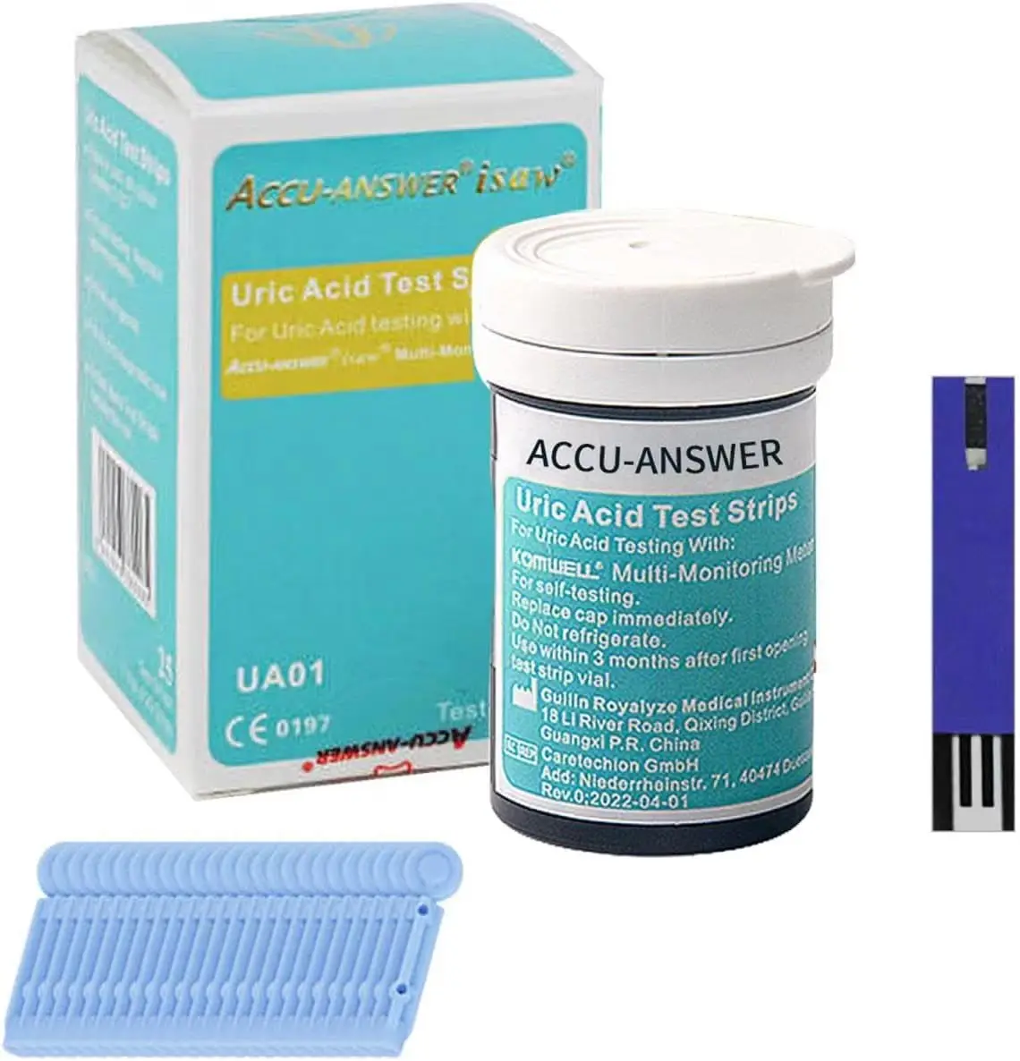 4 In 1 ACCU-Answer Meter Test strip Hemoglobin Total cholesterol Blood Sugar Test strip Replace the test strip not analyzer blood test strips