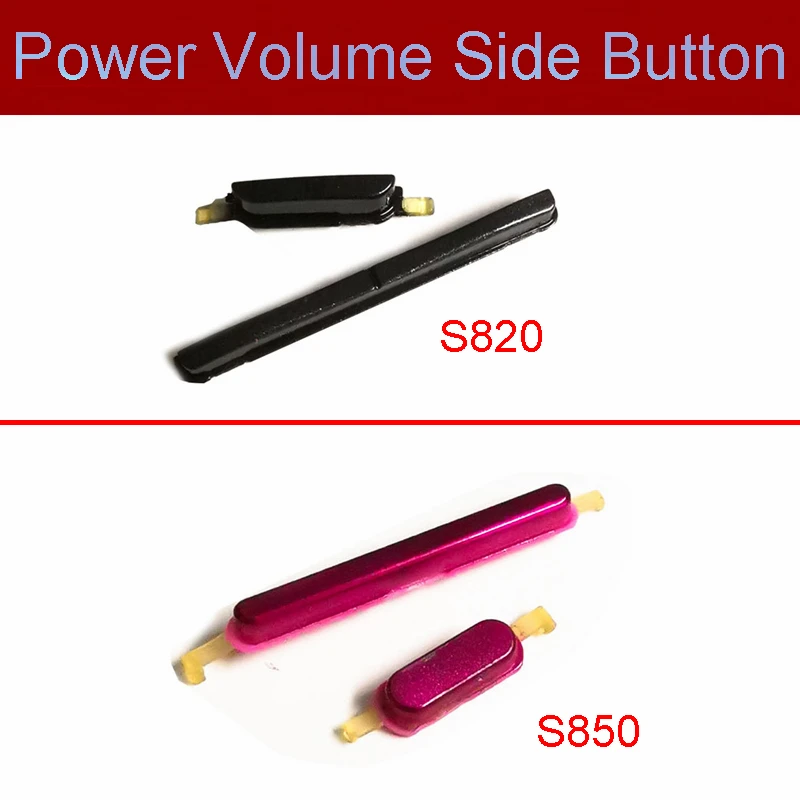

Volume Power Side Button For Lenovo Ideaphone Lephone S820 S850 S850T ON OFF Power Volume Control Switch Side Keypad Replacement