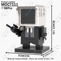 MOOXI Anime Series Skibidi Toilet Figures Cameraman Battle Robot Building Blocks Model MOC Bricks DIY Montessori Toys Kids Gifts 2