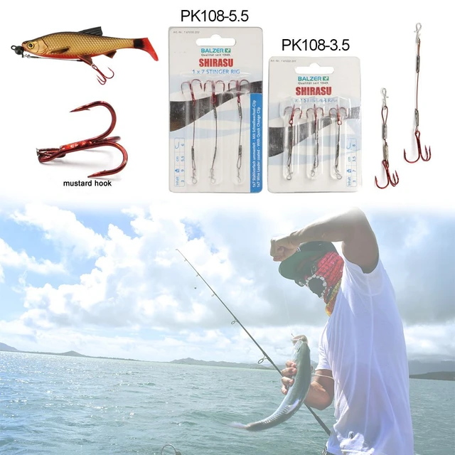 Hot High-Carbon Steel 3.5/5.5cm New Fishing Line Connect Soft Baits Treble  Hook Rope Wire Carp Fishing Hook Set - AliExpress