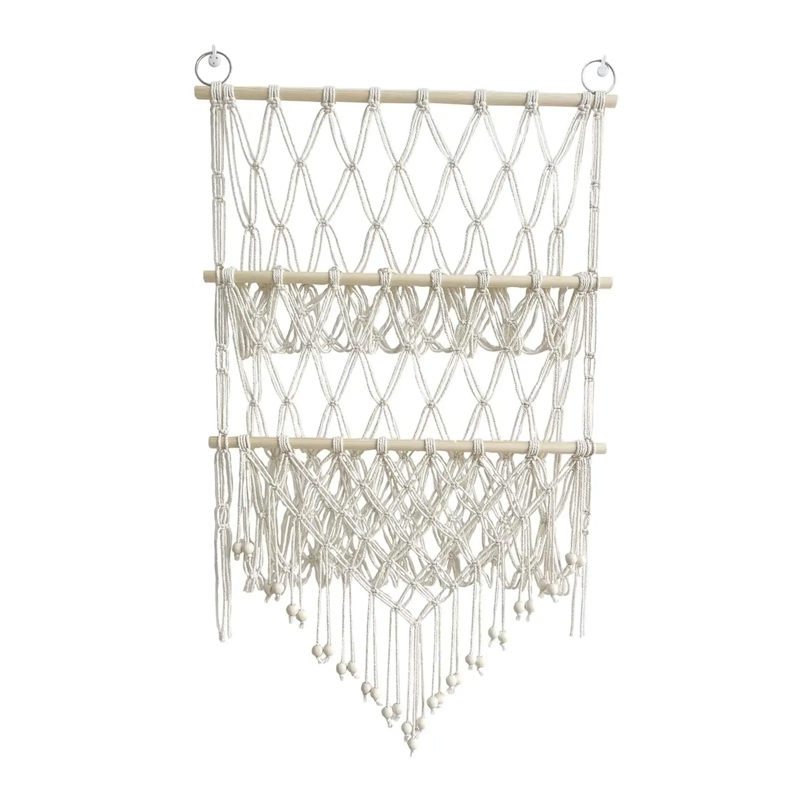 Stuffed Toy Net Hammock, Soft Wall Hanging, Macrame, Space Saving Rope, Hand