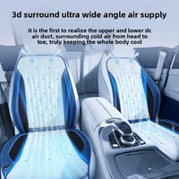 Cool Ventilation Seats Universal Car Seat Ventilation Cover Car Blowing Summer Cool SUV Car Seat Cushion Breathable Auto Cooling 4