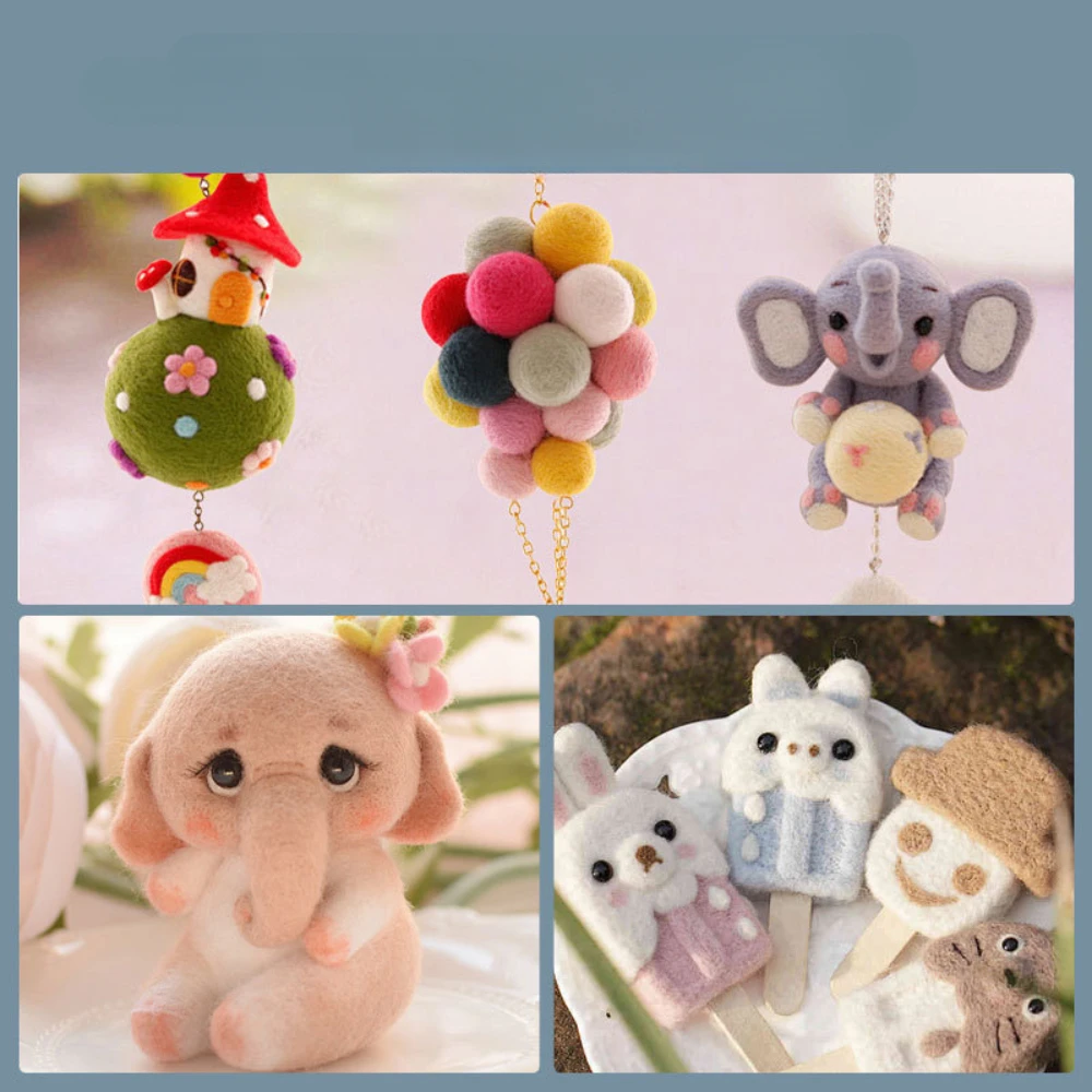 Kit Infeltrimento Ad Ago - 128 Pezzi Con Aghi, Manici In Legno E Accessori Per Lana