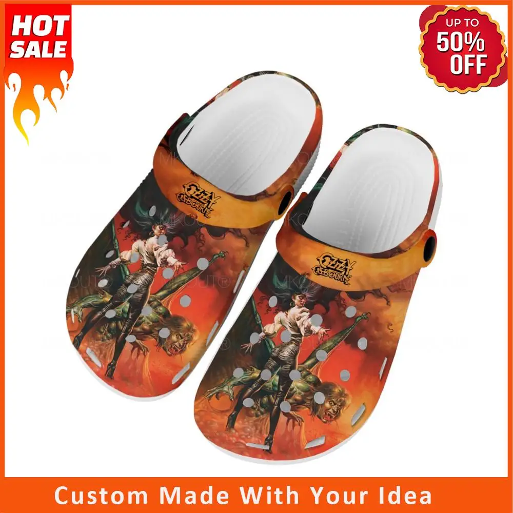 

Домашняя обувь Ozzy в металлическом стиле для мужчин и женщин, обувь для подростков, сандалии с 3D рисунком