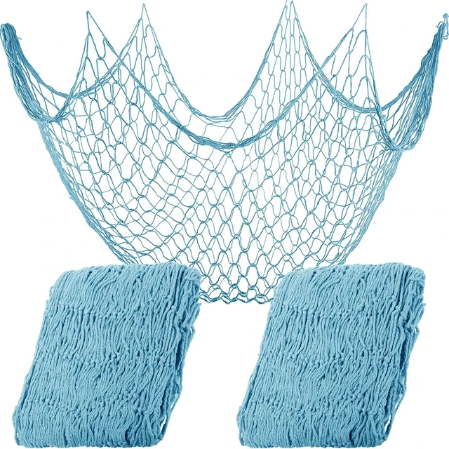 Mermaid Theme Party Decorations - Cloth Fish Net For Kids Birthday