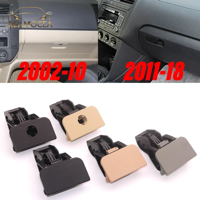 Farfi Auto Glove Box Clip Anti-scratch Robust ABS Sturdy Glove Box Lock  Latch Catch 6Q0857131D for VW Polo Hatchback Sedan 02-09 