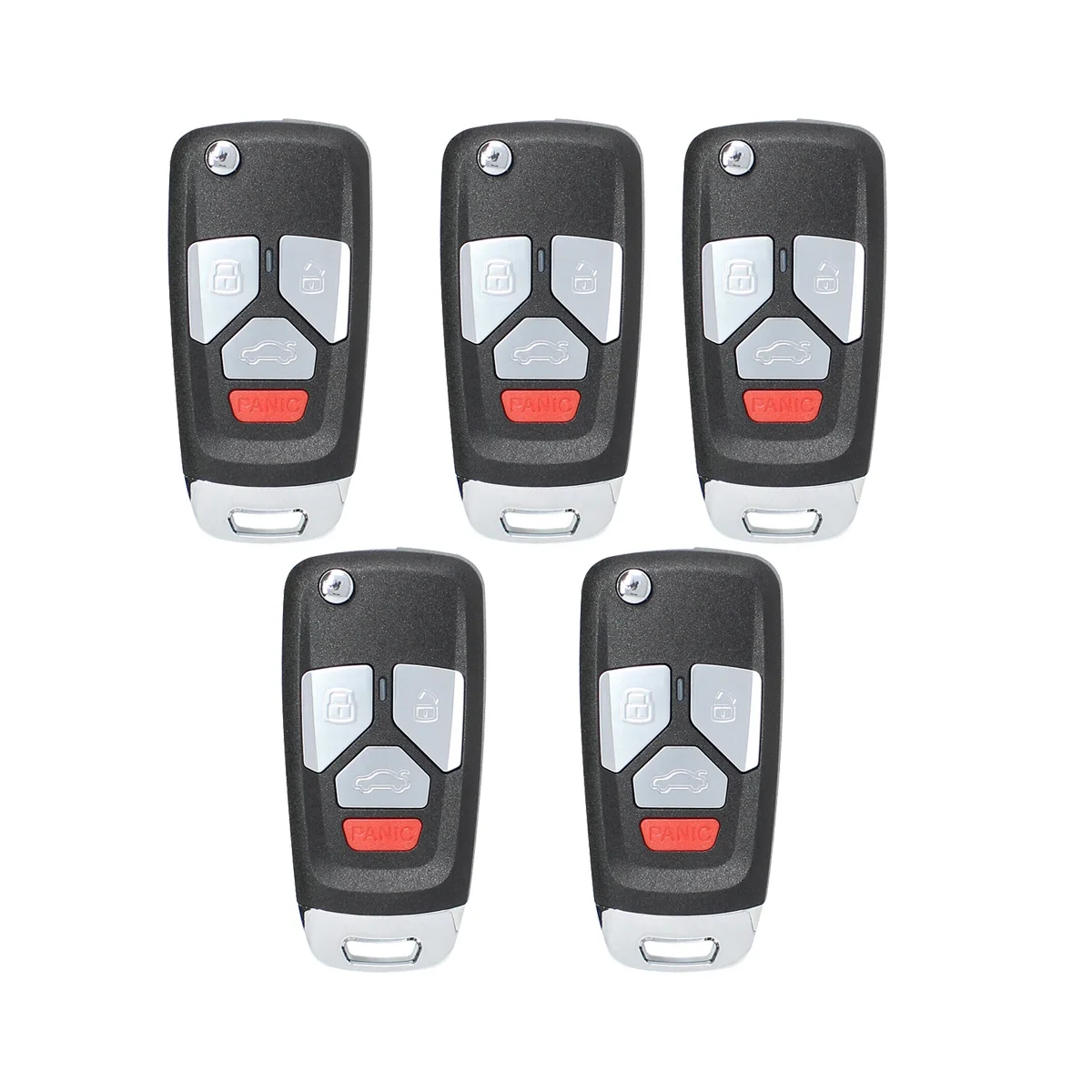 

For Xhorse XNAU02EN Universal Wire Remote Key Fob Flip 4 Button for Audi Style for VVDI Key Tool 5Pcs/Lot