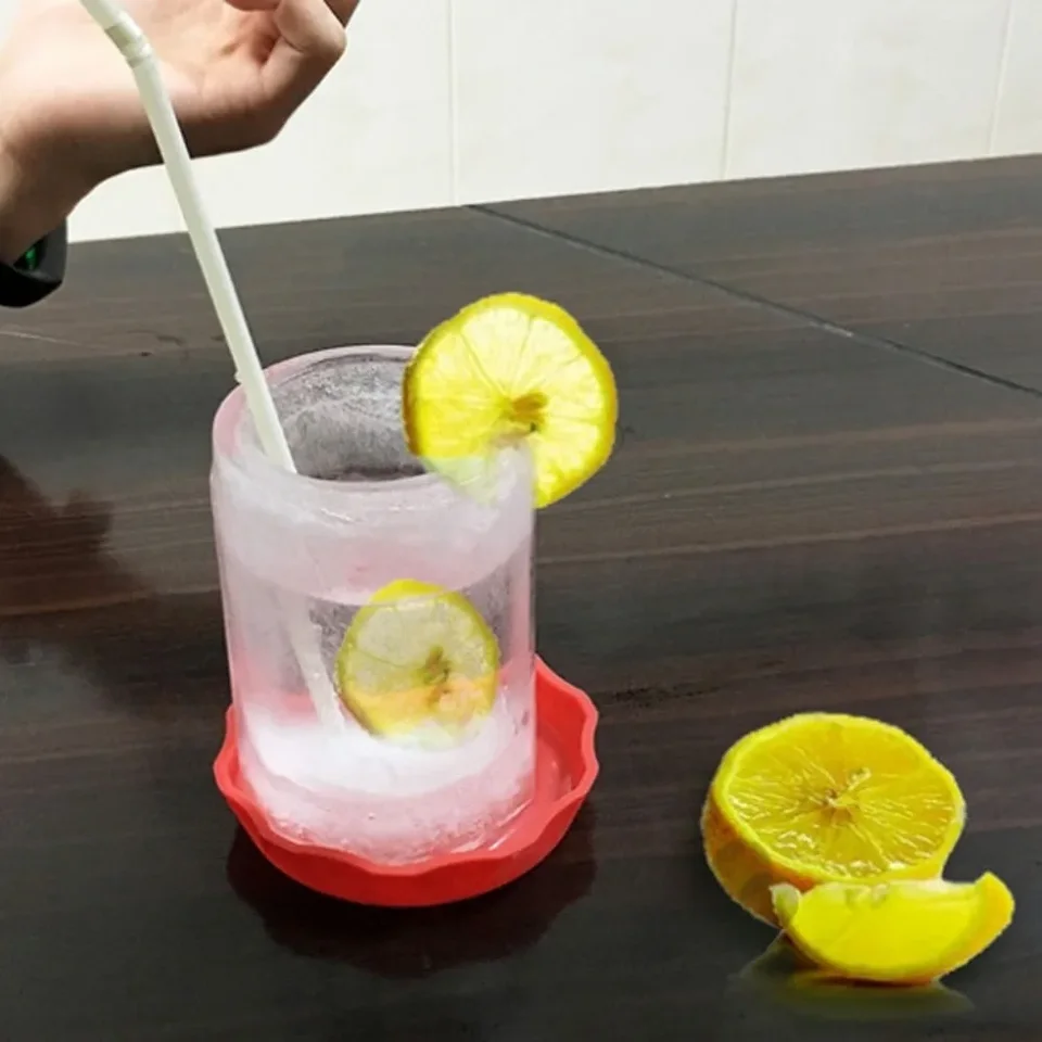 JJYY Stampo per vassoio per cubetti di ghiaccio in silicone Crea bicchieri da shot Stampo per ghiaccio Vassoio per ghiaccio Stampo per strumento per bere estivo  15