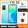 VIVO Y30 5G mobile phone Global firmware Dimensity 700 6.51" 5000mAh Type-C 1600×720 HD+ 6GB 128GB 13MP Cameras Used Phone 1