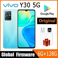 VIVO Y30 5G mobile phone Global firmware Dimensity 700 6.51" 5000mAh Type-C 1600×720 HD+ 6GB 128GB 13MP Cameras Used Phone 1