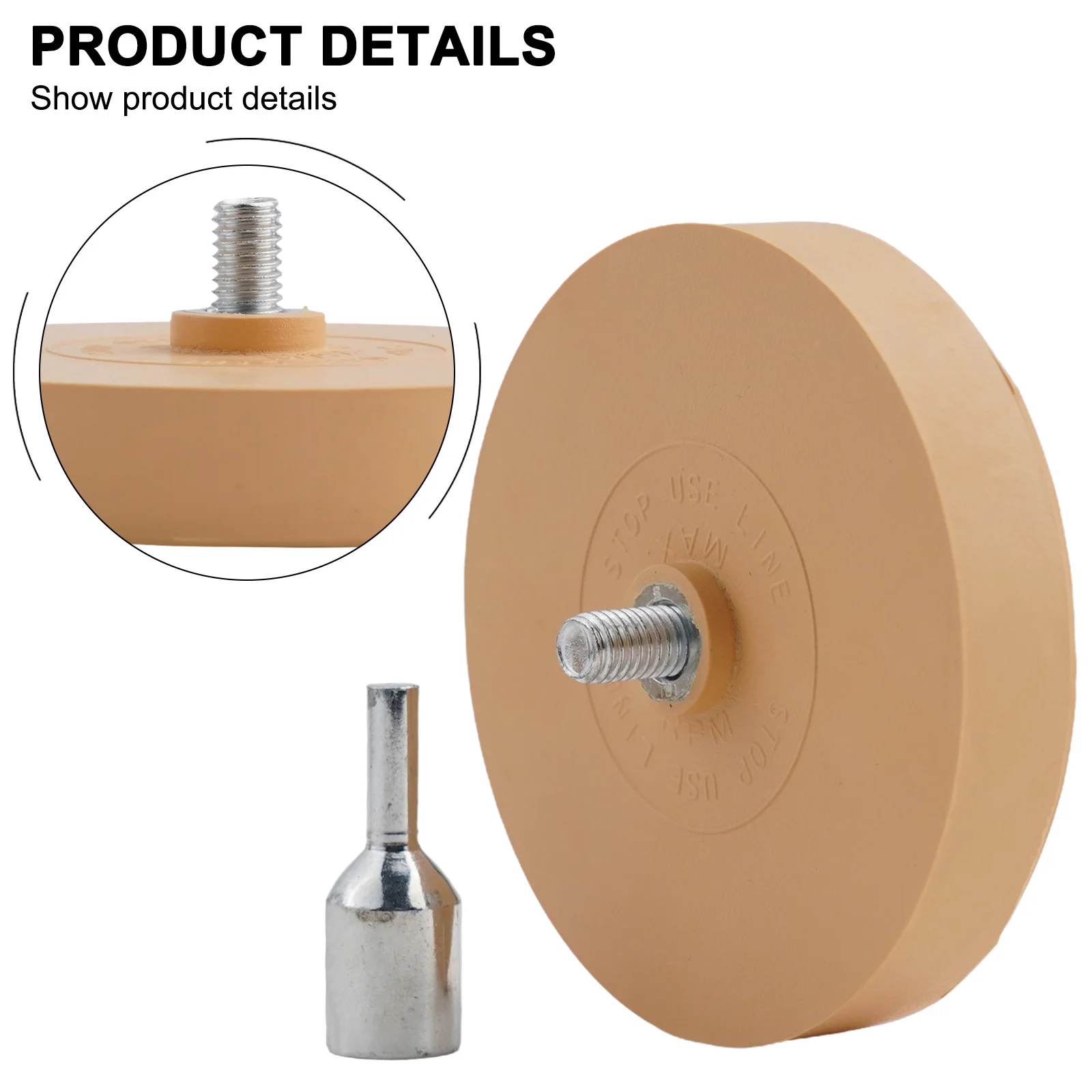 For ALL STANDARD DRILLS DRILLS Eraser Wheel FREE DRILL Heat Stripe Rubber 88mm Attachment Low Eraser Caramel Wheel