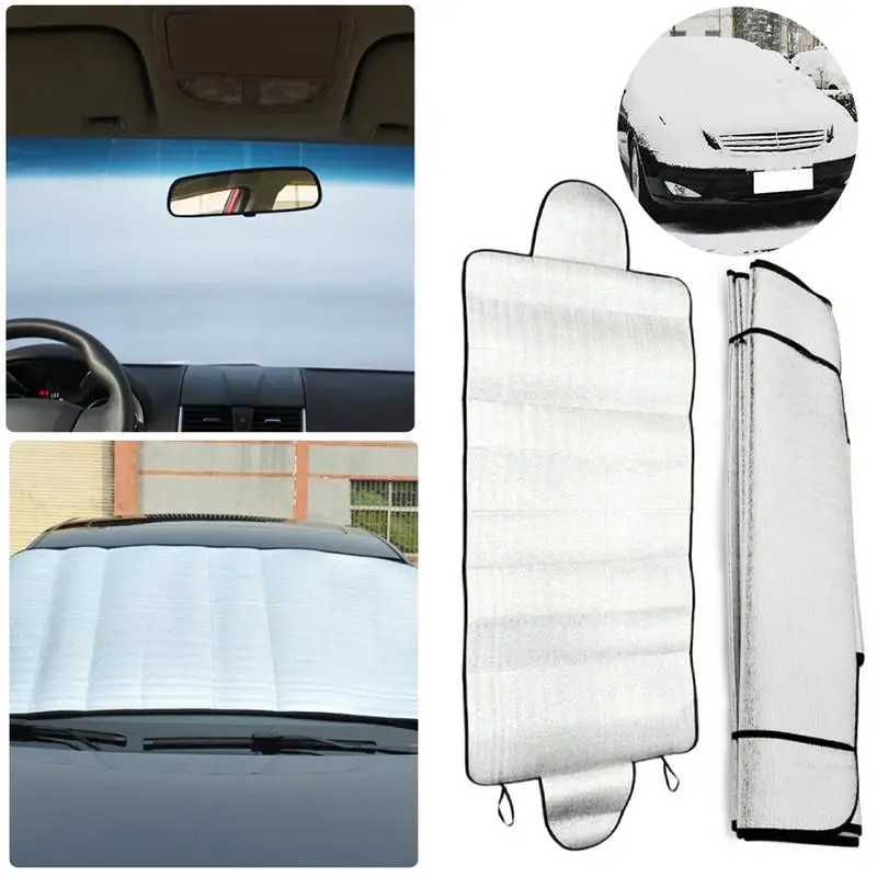 

Car Windshield Cover Automobile Windscreen Protective Cover Foldeable Anti Snow Cover Dustproof Winter Heat Sun Frost Ice Shield