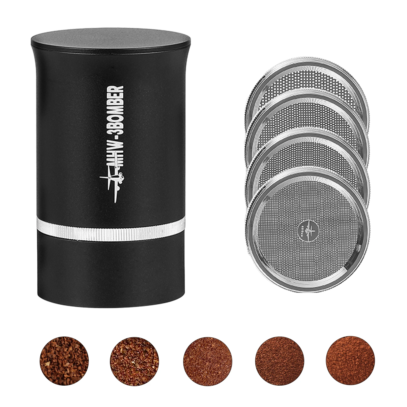 AluminumAlloyDosingCupProfessionalCoffeeSifterFineMeshscoffee