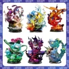 Pokemon Evolution Eevee Anime Figures Charizard Raichu Mewtwo Dragonite Venusaur Gengar Illuminous Figurine PVC Statue Model Toy 1