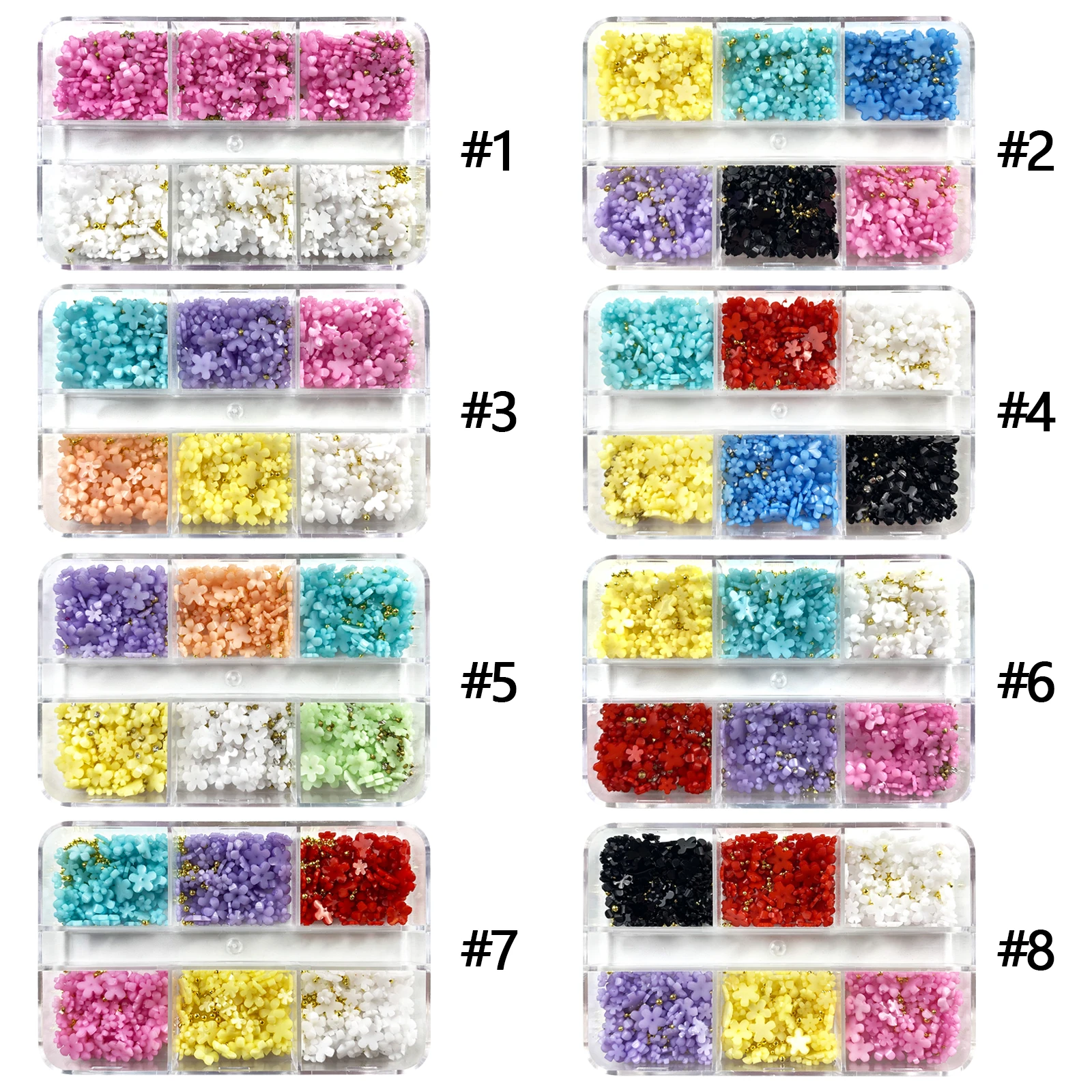 1Box Acrylic Flower Resin Filling For Epoxy Resin Mold Filler Nail Art
