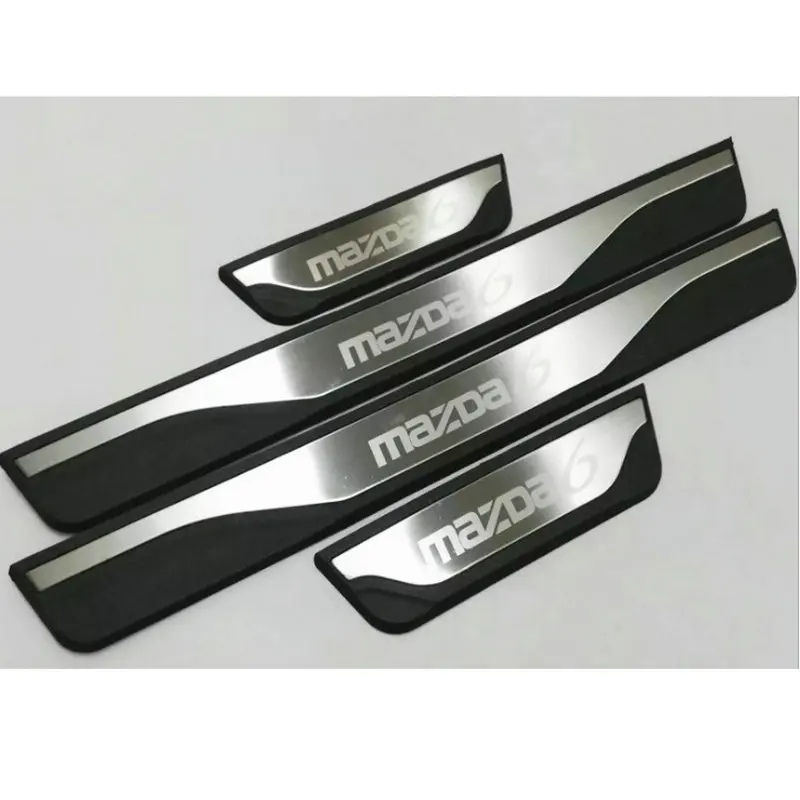 Stainless Steel Door Sill Scuff Plate Guard Sills Protector Trim For