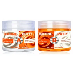 Silicone Putty Crafting Set for Resin Art Projects (Orange) (0.26lb)