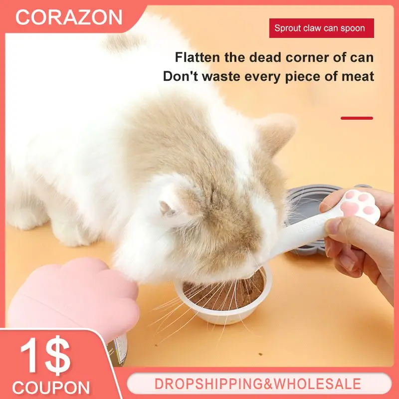 

Multifunction Pet Canned Spoon Jar Opener Puppy Feeding Mixing Wet Dry Scoop Cat Dog Accessories Feeder Shovel Pets Tableware
