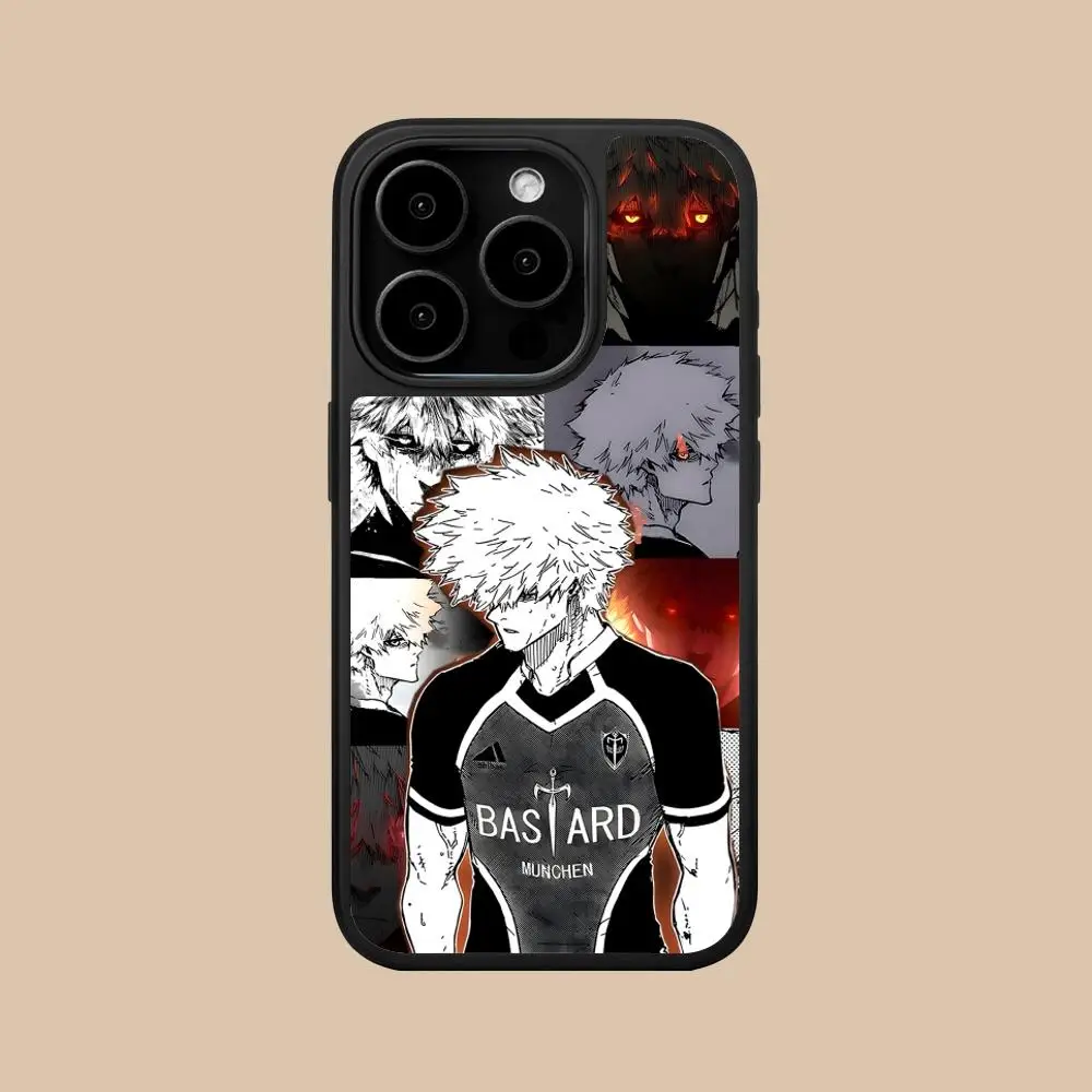 Vibrant Blue Lock Kunigami Rensuke Matte Phone Case - Colorful Protective Smartphone Cover