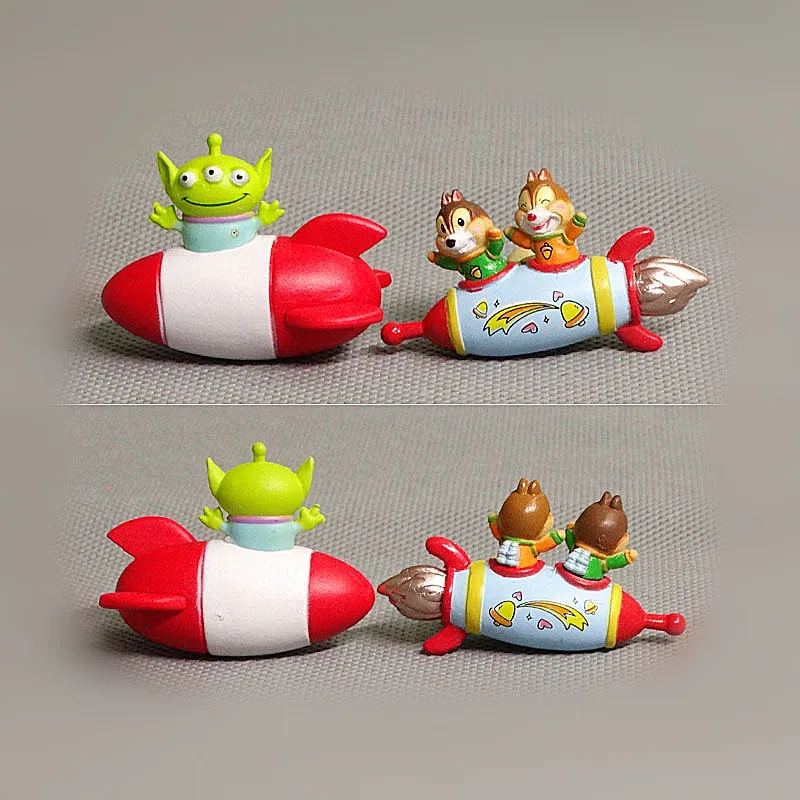 Hot Toys Astronave Toy Story Figures Alien Kawaii Cartoon Lovely Action Figurine Ornament Doll Kids Gift Car Home Decoration 5Cm