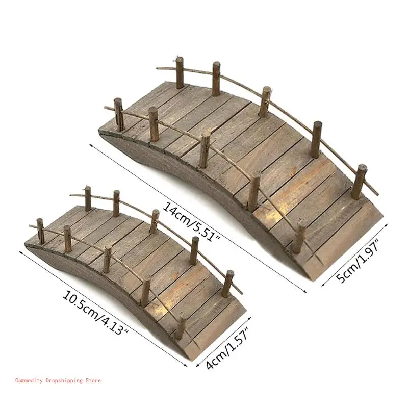 Mini Pont En Arc En Bois Pour Maison, Pont En Bois 1 : 12, Pont En Arc Artificiel, Mini Accessoires De Jardin, Accessoires De Jardin Miniatures, Pont En Bois Pour Statue En