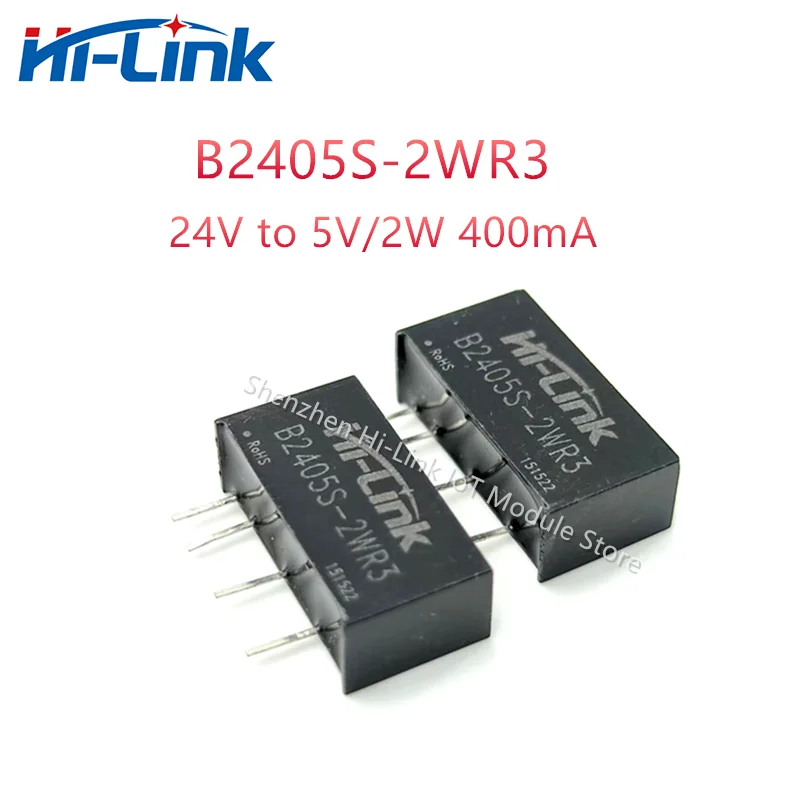 10pcs/lot Hi-Link Small Volume Isolated Power Module B2405S-2WR3 5V 2W DC DC Converter Voltage Transformer