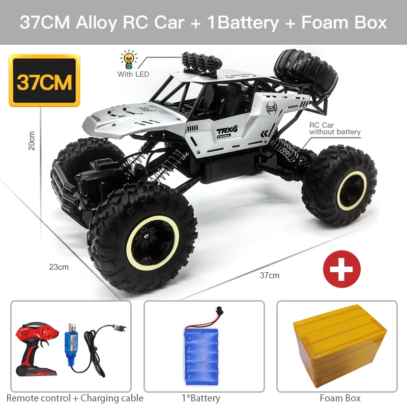 4WD 2.4GHz Remote Contro Car Wireless Remote Control Off-road Vehicle Control Model Off-road Vehicle Control Truck Children Toys lightning mcqueen remote control car RC Cars