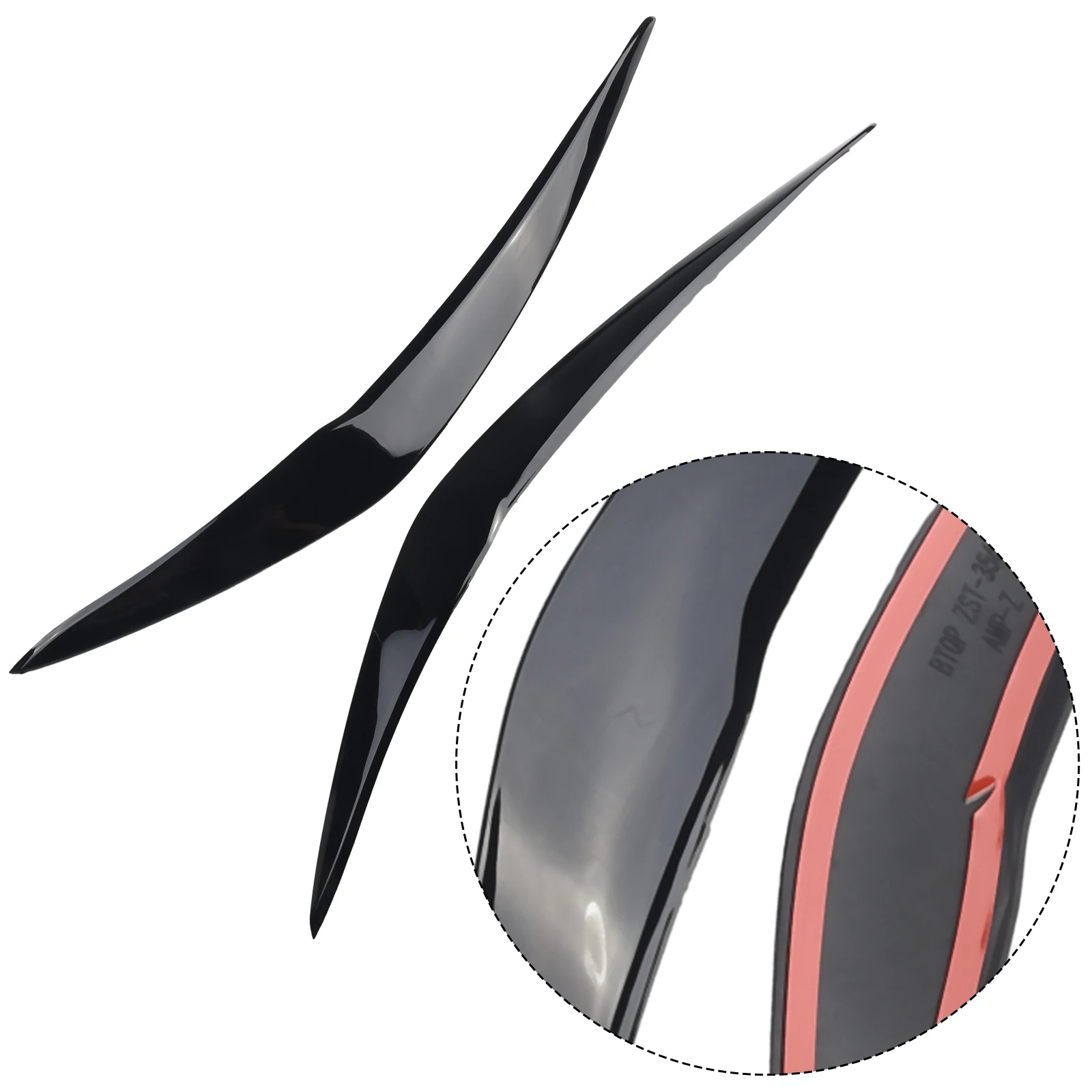 

2Pcs Headlight Cover Eyelid Gloss Black Eyebrow For BMW F20 F21 LCI -Series 116i 118i 120i 125i 128i Hatchback 15-19 Car Sticker