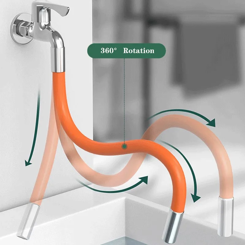 Rallonge Robinet Flexible 50Cm Orange 1-2 Rallonge De Robinet - Robinet  Pivotant À 360° Avec Bec De Robinet En Silicone Doux [N327] - Cdiscount  Bricolage