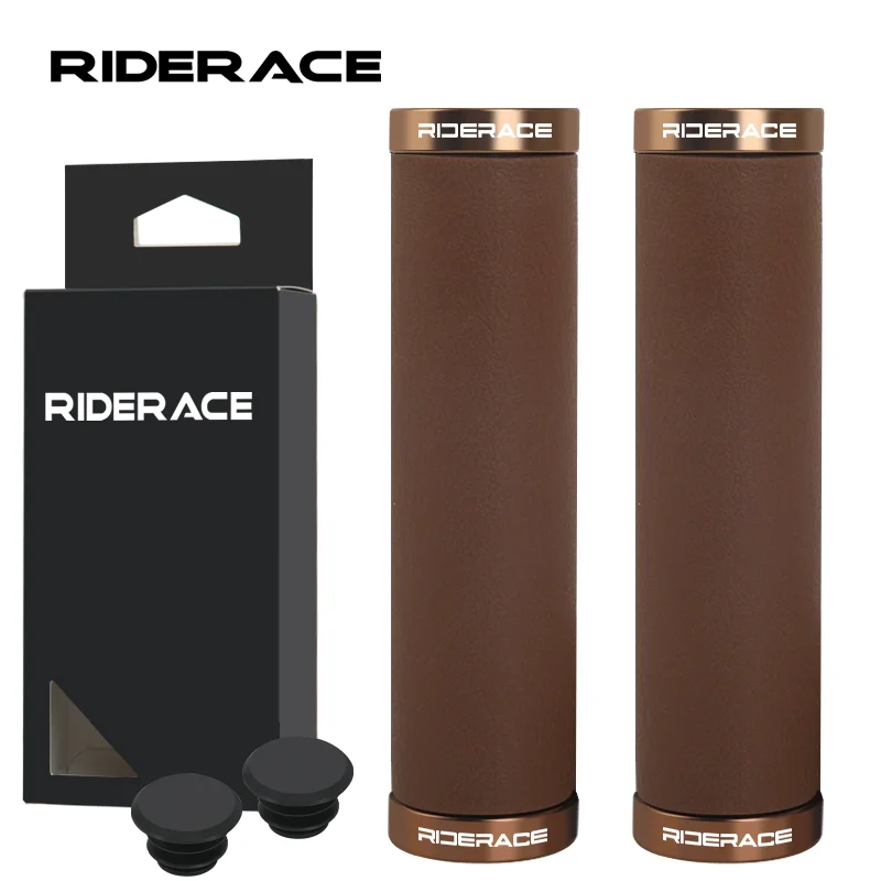 Manopole Bici In Gomma Antiscivolo Con Blocco Alluminio – Per Mountain Bike, Cruiser, Città, Manubri 20-22 Mm (Nero)
