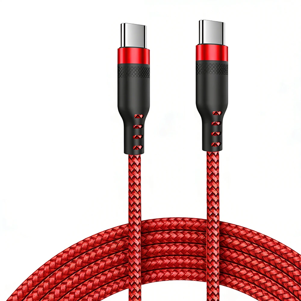USB Type C to C Cable - Long, Durable 60W Fast Charging Cord