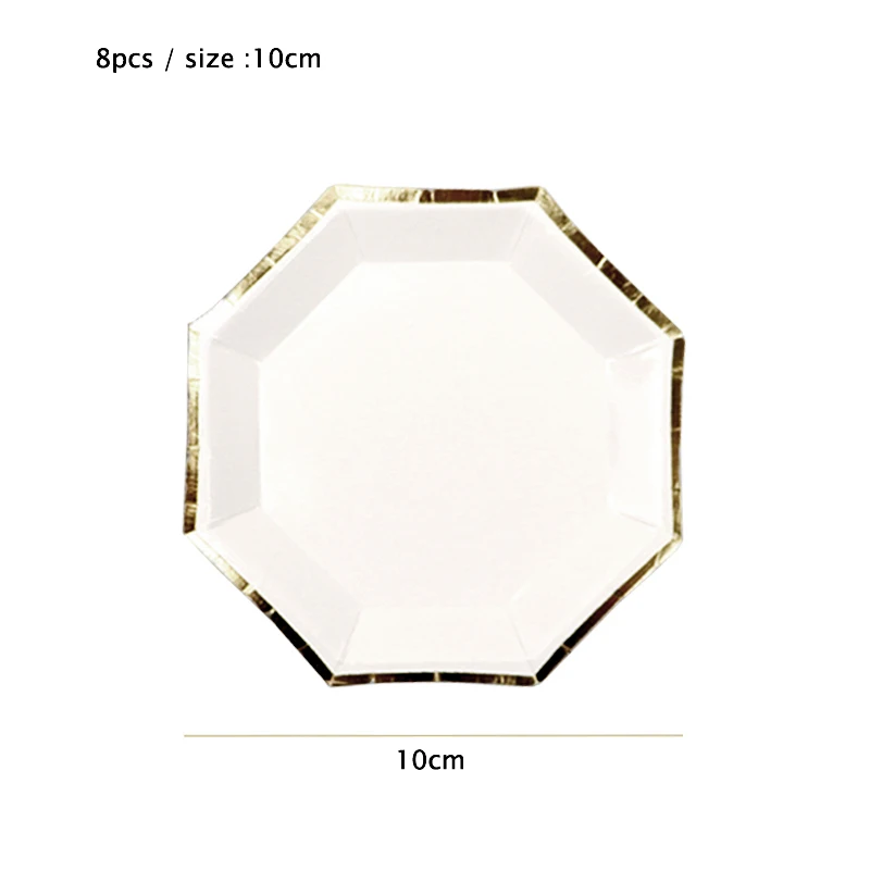 8pcs 10cm Octagon